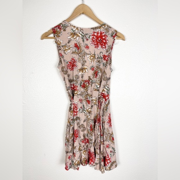 Lulu’s Best In Bloom Blush Floral Print Wrap Dress Size XS - Picture 5 of 9
